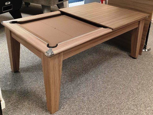 Classic  Pool Dining Table in a Driftwood Finish