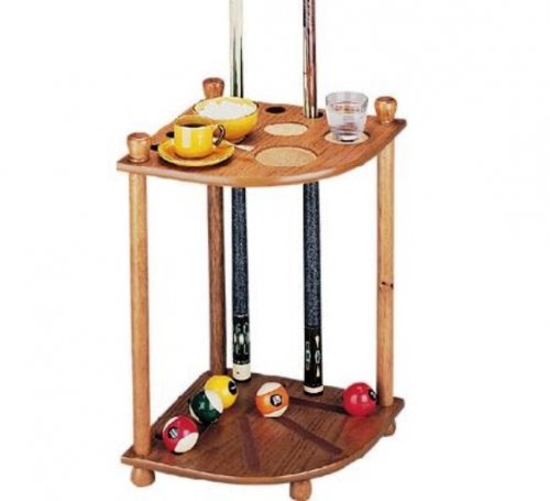 Oak Corner Cue Rack - For 8 Cues
