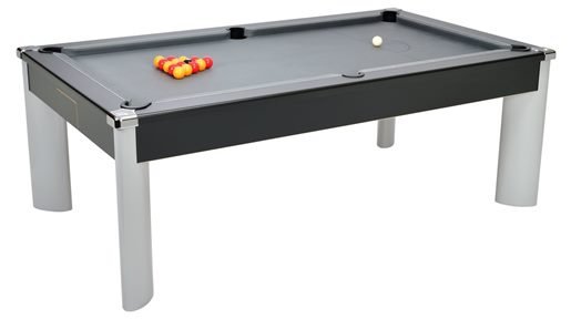 Fusion Pool Dining Table in a Black Cabinet Finish