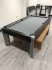 Fusion Black Pool Table with Grey Cloth