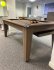 6ft Classic Pool Dining Table in a Driftwood finish - Fitted with Taupe Smart Cloth
