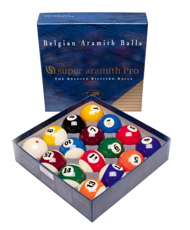 Aramith Pro Cup Ball Set 2 1/4 Inch American Size (Non TV Colours)