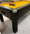 Black Paris Slate Bed Pool Table - Chrome Corners and Leg Profile