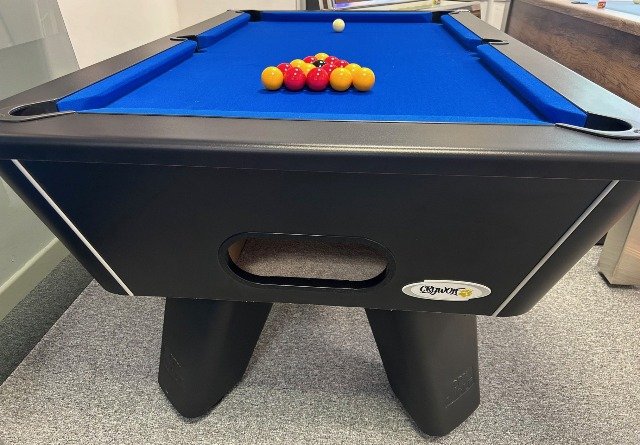 6ft Cry Wolf Slate Bed Pool Table in Black