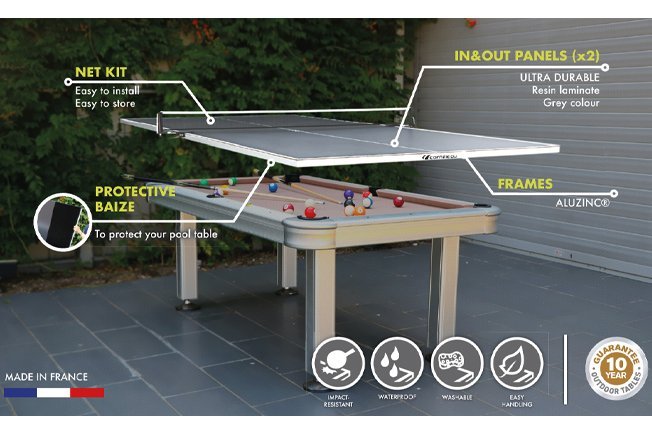 Outdoor table tennis top deals