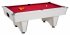 White Elite Pool Table with Red Cloth