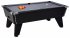 Omega Pro Slate Bed Pool Table - Black Cabinet with Silver Cloth