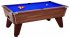Omega Pro Slate Bed Pool Table - Dark Walnut Cabinet with Blue Cloth