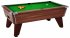 Omega Pro Slate Bed Pool Table - Dark Walnut Cabinet with Green Cloth