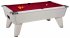 Omega Pro Slate Bed Pool Table - White Cabinet with Green ClothOmega Pro Slate Bed Pool Table - White Cabinet with Red Cloth
