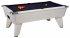 Omega Pro Slate Bed Pool Table - White Cabinet with Black Cloth