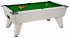 Omega Pro Slate Bed Pool Table - White Cabinet with Green Cloth