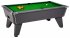Omega Pro Slate Bed Pool Table - Onyx Grey Cabinet with Green Cloth