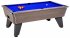 Omega Pro Slate Bed Pool Table - Grey Oak Cabinet with Blue Cloth