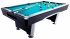 Triumph Black Pool Table Fitted with Electric Blue Cloth
