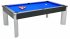 Fusion Black Pool Table with Blue Cloth