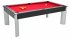 Fusion Black Pool Table with Red Cloth