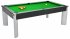 Fusion Black Pool Table with Green Cloth