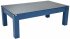 DPT Avant Garde 2.0 Midnight Blue Pool Dining Table with Smoked Glass Dining Tops
