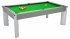 DPT Fusion Onyx Grey Pool Dining Table with Green Cloth