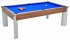 DPT Fusion Dark Walnut Pool Dining Table with Blue Cloth