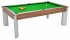 DPT Fusion Dark Walnut Pool Dining Table with Green Cloth
