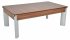 DPT Fusion Dark Walnut Pool Dining Table with Wooden Tops