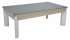 DPT Fusion Grey Oak Pool Dining Table with Glass Tops