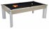 DPT Fusion Grey Oak Pool Dining Table with Black Cloth