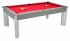 DPT Fusion Onyx Grey Pool Dining Table with Red Cloth