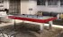 Billard Toulet Loft Pool Table - Red Metallic Cabinet Finish