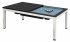 Dynamic Vancouver 7ft American Pool Diner - Dark Ebony table with Powder Blue Cloth