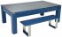 DPT Avant Garde 2.0 Midnight Blue Pool Dining Table with Smoked Glass Dining Tops & DPT Bench