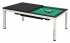 Dynamic Vancouver 7ft American Pool Diner - Dark Ebony table with STANDARD Yellow Green Cloth