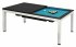 Dynamic Vancouver 7ft American Pool Diner - Dark Ebony table with Electric Blue Cloth