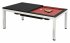 Dynamic Vancouver 7ft American Pool Diner - Dark Ebony table with Red Cloth