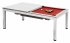 Dynamic Vancouver White 7ft Pool Table - Fitted with Red Cloth