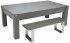 Avant Garde 2.0 Onyx Grey Cabinet Finish with Standard Wooden Dining Tops & DPT Bench