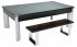 DPT Fusion Black Pool Dining Table with Glass Dining Tops & Matching Benches
