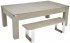 DPT Avant Garde 2.0 Grey Oak Pool Dining Table with Wooden Tops & Bench