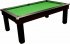 Optima Tuscany Black Pool Dining Table with Green Cloth