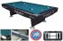 Dynamic 2 Black Table with Electric Blue Cloth
