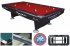 Dynamic 2 Black Table with Red Cloth