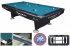Dynamic 2 Black Table with Tournament Blue Cloth