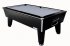 Optima Classic Slate Bed Pool Table - Black Cabinet with Silver Smart Cloth
