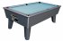 Optima Classic Midnight Grey Slate Bed Pool Table with Powder Blue Smart Cloth