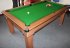 Optima Tuscany Pool Dining Table in Walnut in Green Cloth
