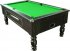 Optima Coin Operated Pool Table - Black Finish with Green Cloth