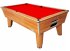 Optima Classic Slate Bed Pool Table - Walnut Cabinet with Red Cloth