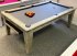 Gatley Italian Grey Classic Pool Dining Table with Silver Smart Cloth